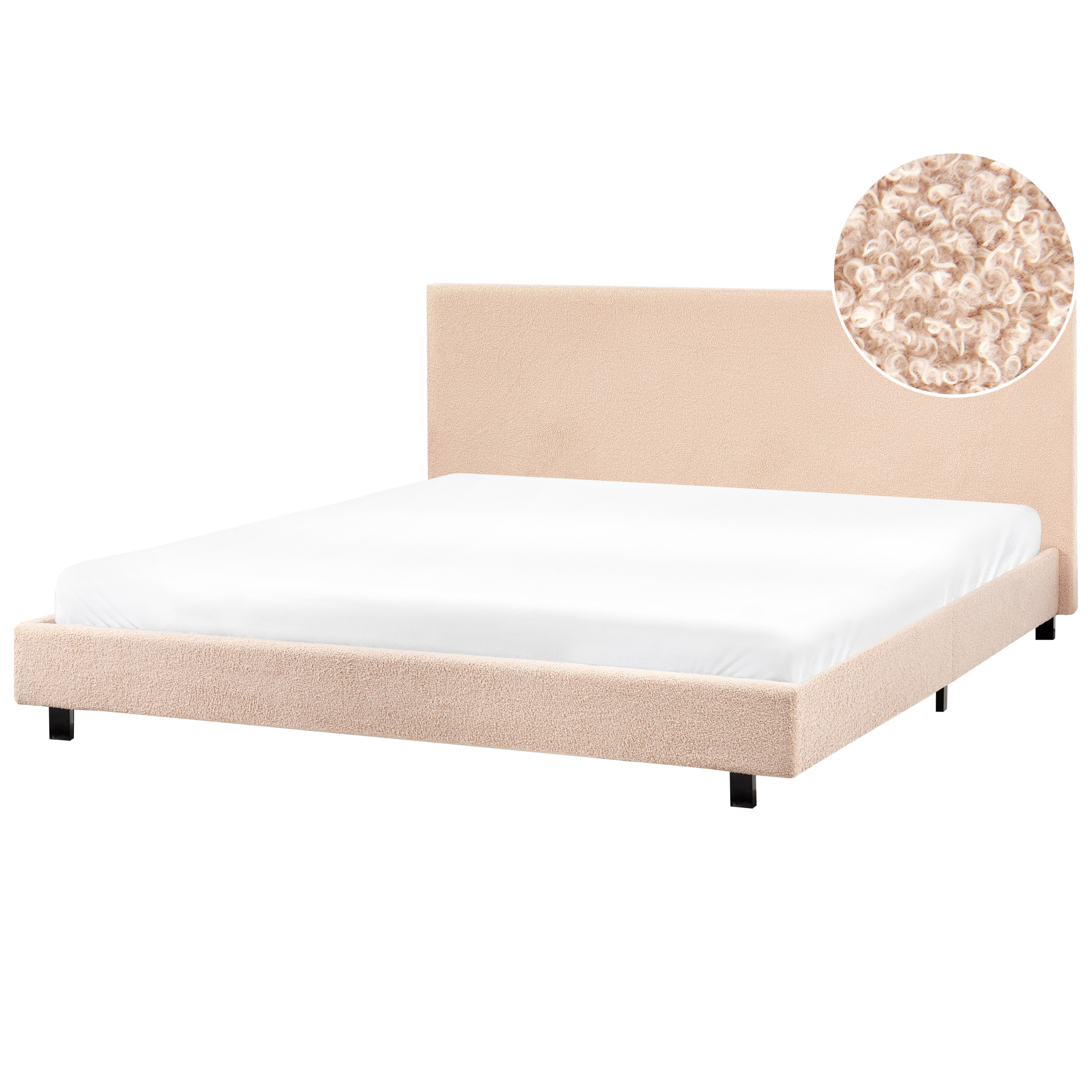Sänky Buklee ALBI 180 x 200 cm Beige