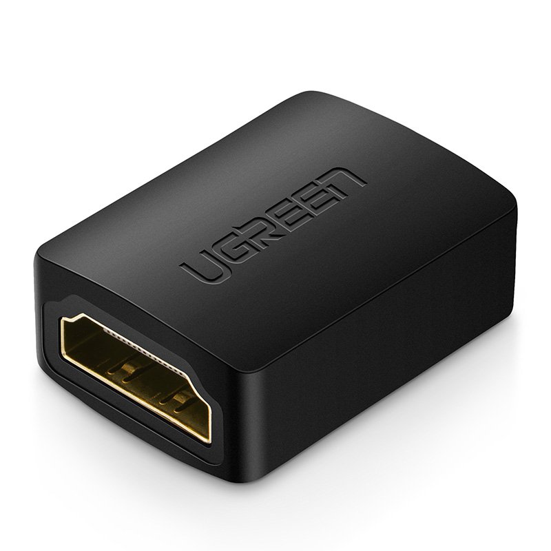 HDMI-kaapelin liitinsovitin musta