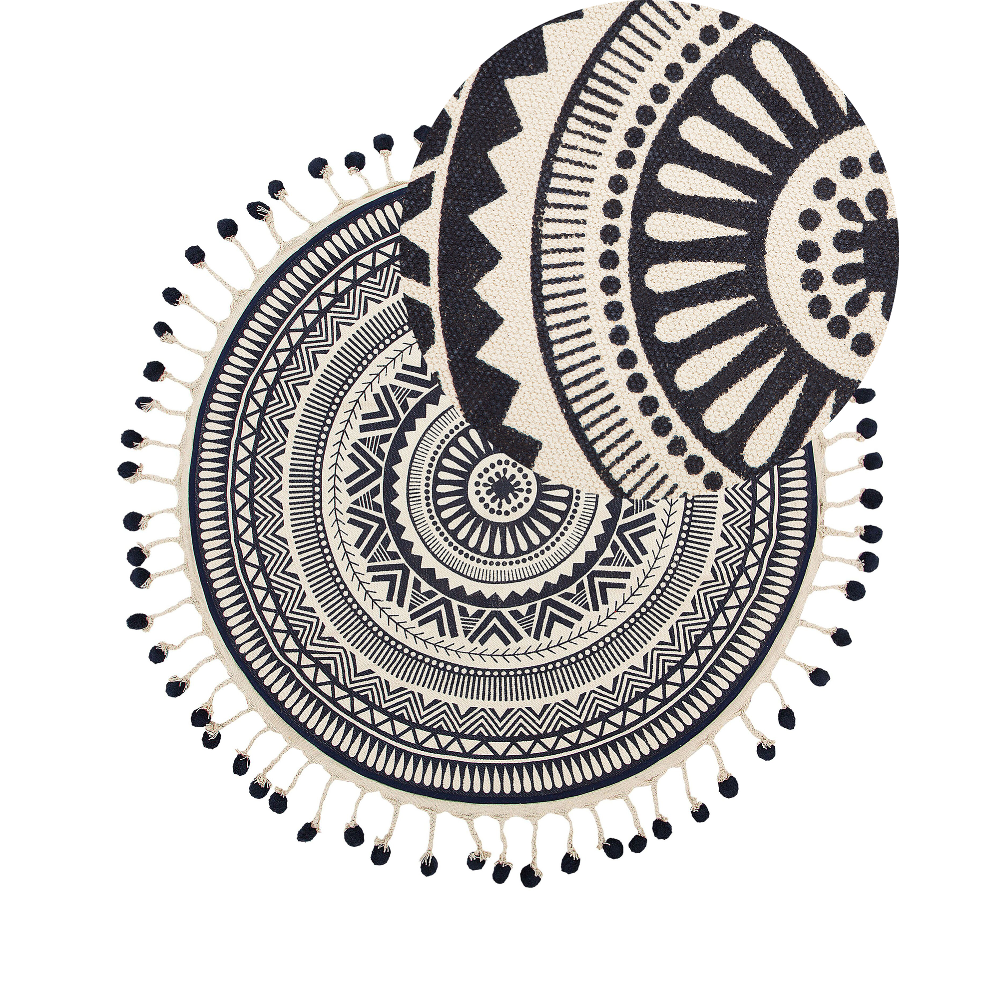 Matto TATVAN Sininen ø 120 cm puuvilla