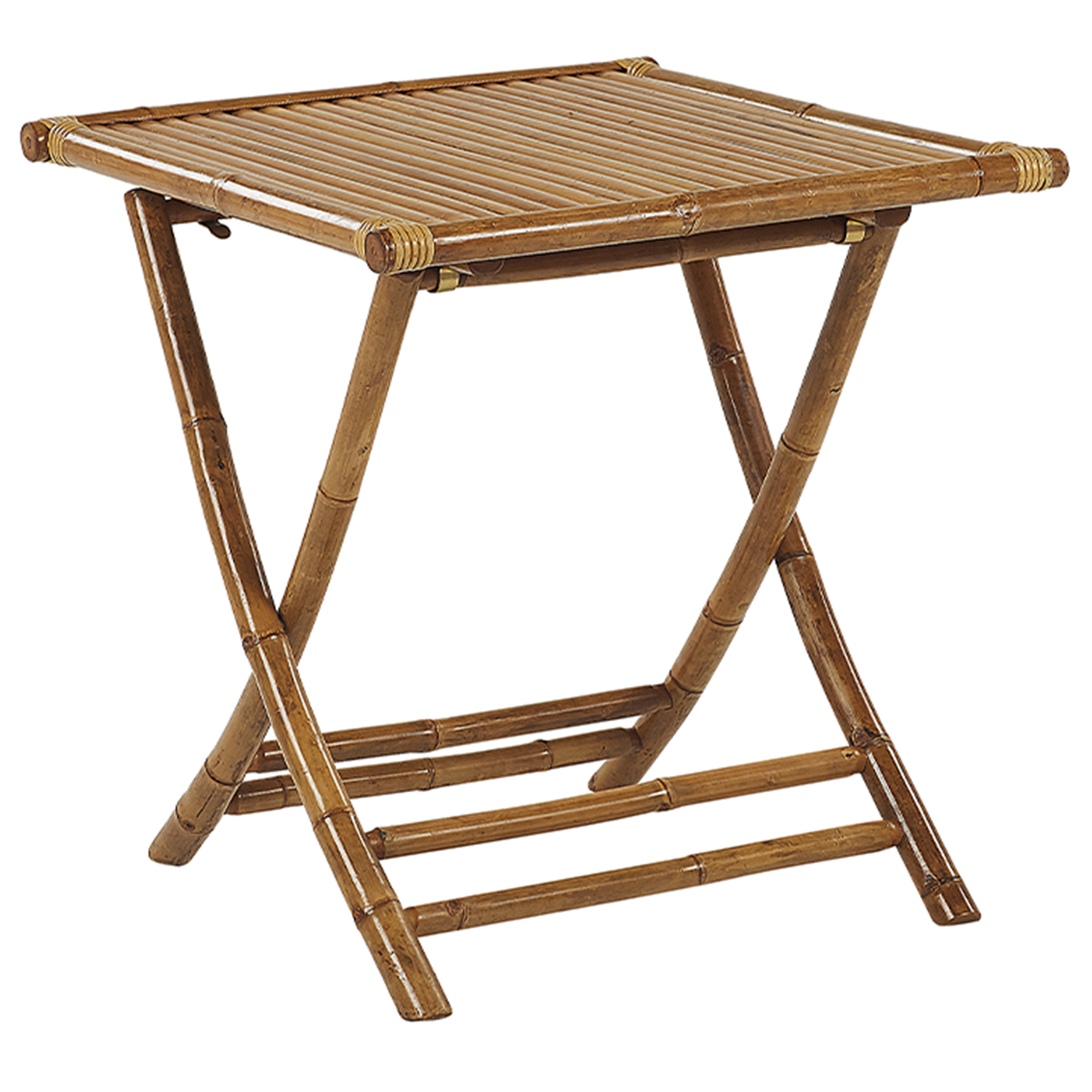 Bistropöytä MOLISE 70 cm 70 cm Bambu Ruskea