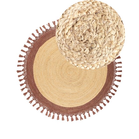 Matto MARTS Ruskea ø 140 cm juutti