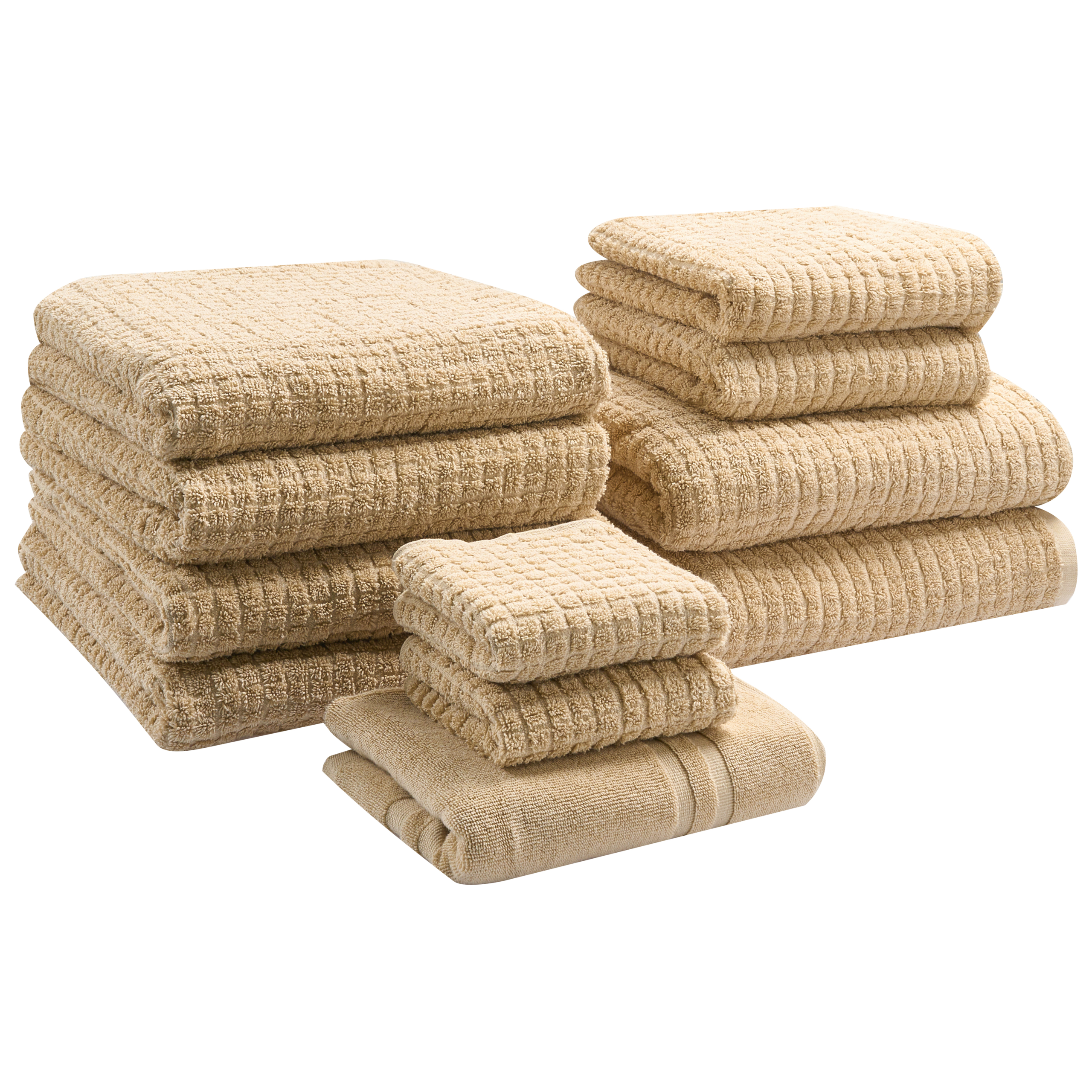 Pyyhesetti 11 kpl ATAI Puuvilla Hiekanbeige