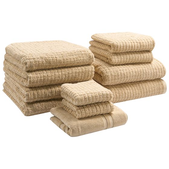 Pyyhesetti 11 kpl ATAI Puuvilla Hiekanbeige