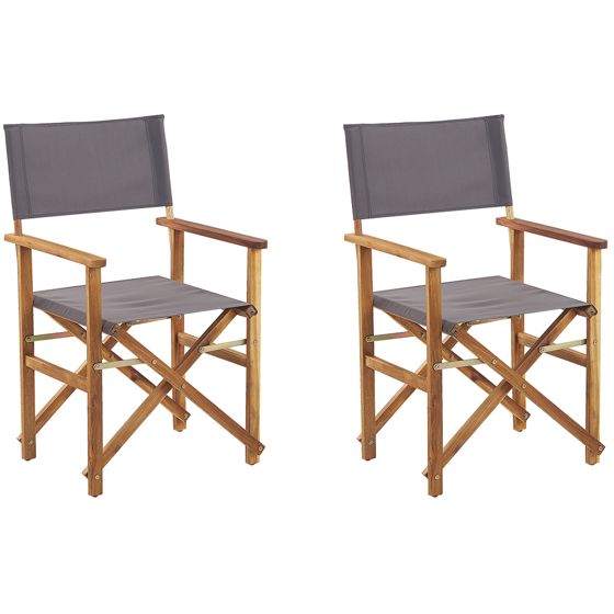 Puutarhatuolisetti 2 kpl CINE Akaasia Harmaa