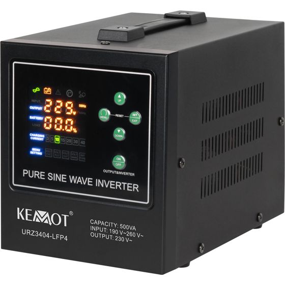 UPS-laite Kemot PROsinus-500-LFP4 300W/500VA musta (URZ3404-LFP4)
