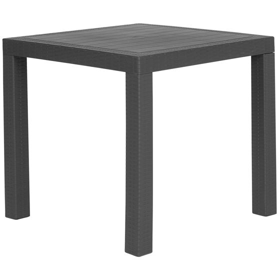 Puutarhapöytä FOSSANO 80 cm 80 cm Grafiitinharmaa