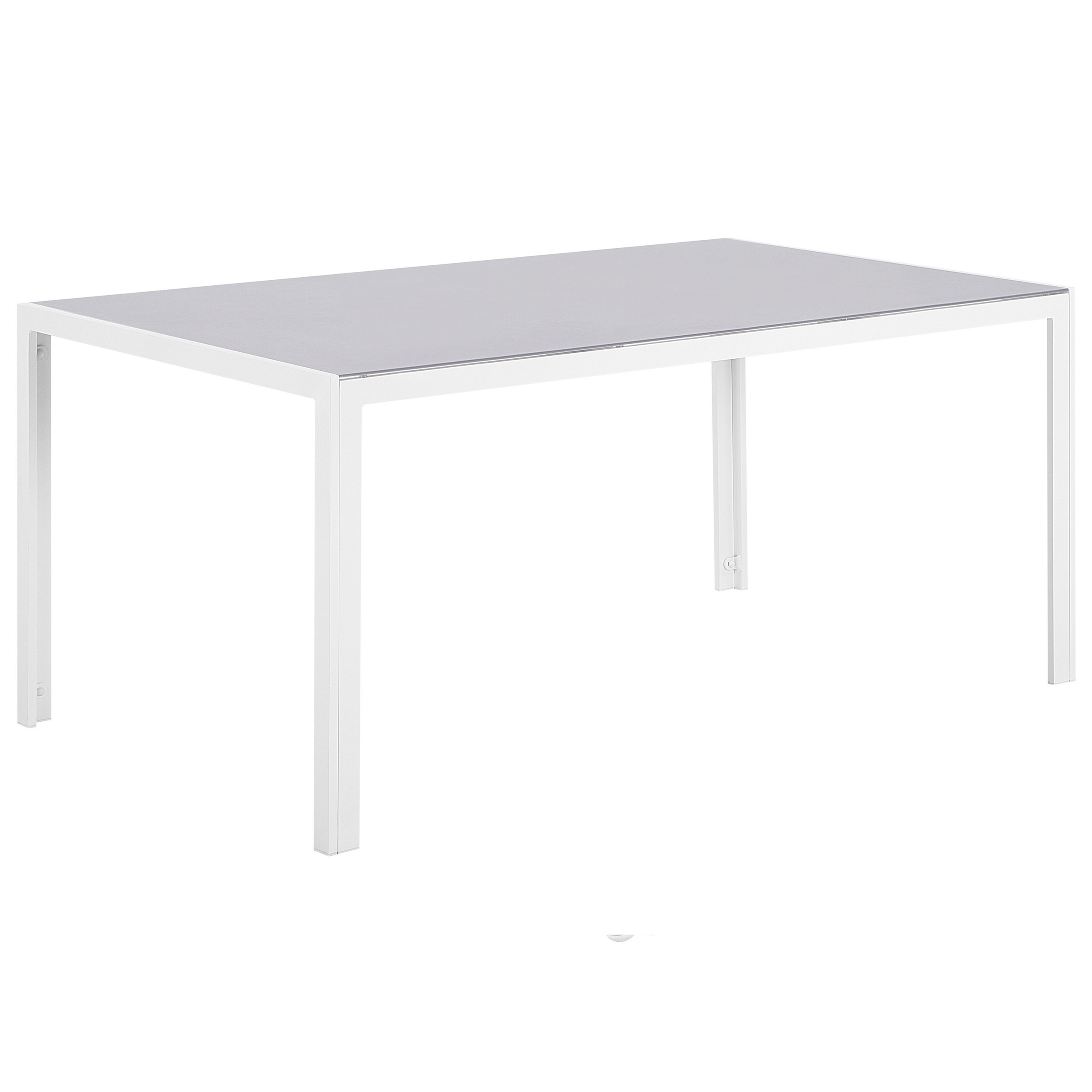Puutarhapöytä CATANIA 160 cm 91 cm Lasi Harmaa