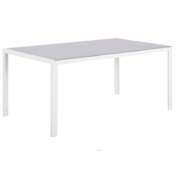 Puutarhapöytä CATANIA 160 cm 91 cm Lasi Harmaa