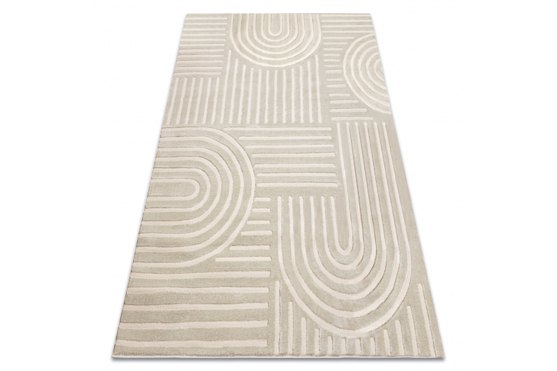 Matto BALANCE 1918 taupe - Geometrinen, rakenteellinen, glamour