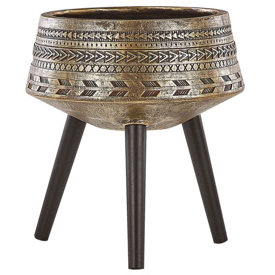 Korotettu kukkaruukku VARDIANI 50 cm Kulta