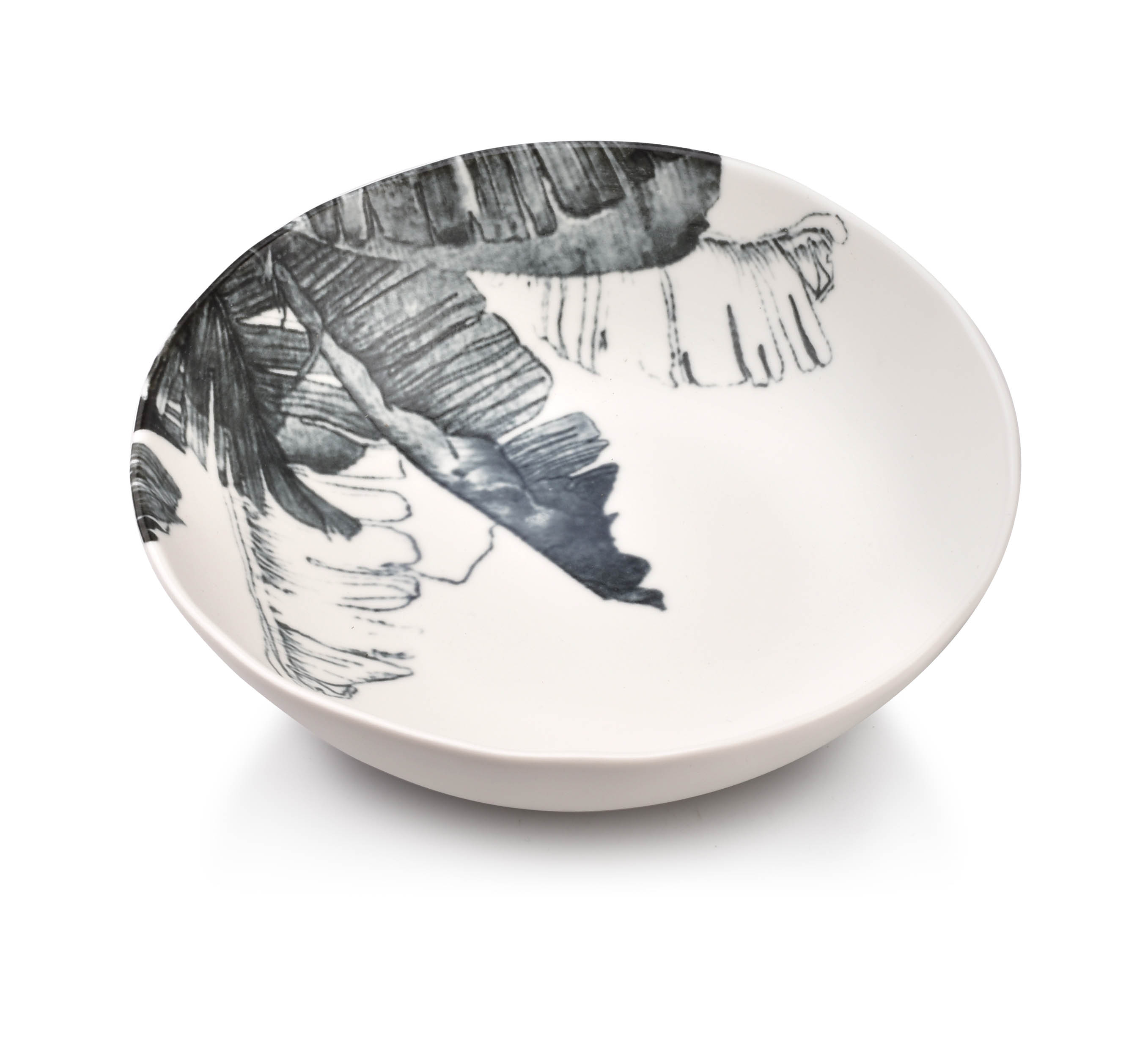 Kulho posliini AFFEK DESIGN TROPICAL 17,5 cm valko-harmaa 1 kpl