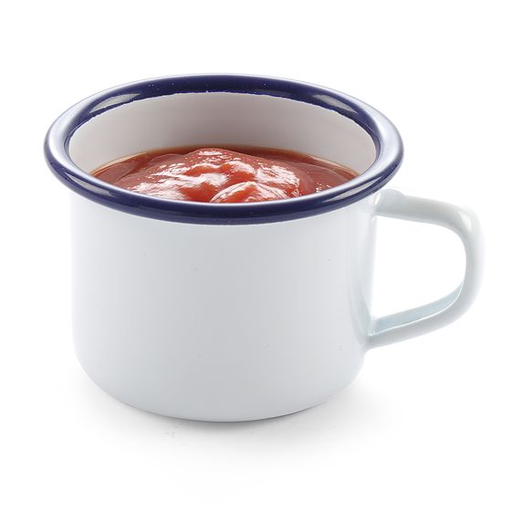 Emaloitu muki kahvalla, valkoinen, 120 ml, Hendi 621318