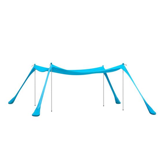 SoBuy Rantateltta kannettava aurinkovarjo hiekka-ankkurilla OZT02-HB