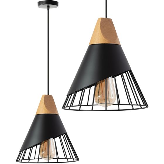 TOOLIGHT riippuva kattovalaisin APP223-1CP musta, 25, 5x25x90cm
