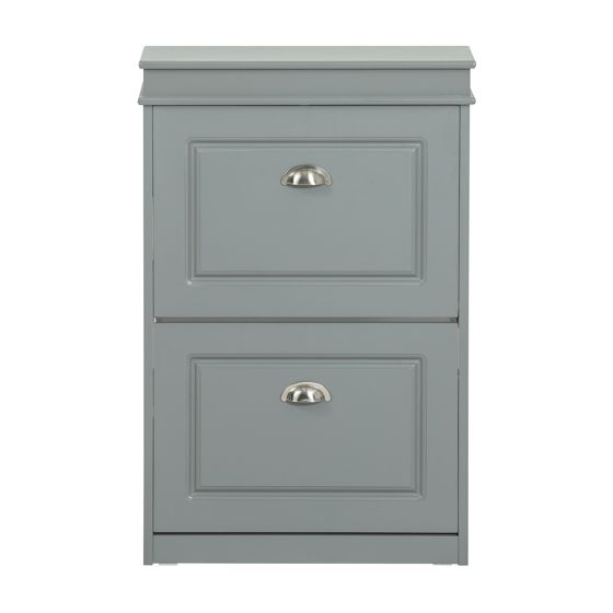 SoBuy Kenkäkaappi FSR78-HG 2-ovinen ekokuitulevy, harmaa