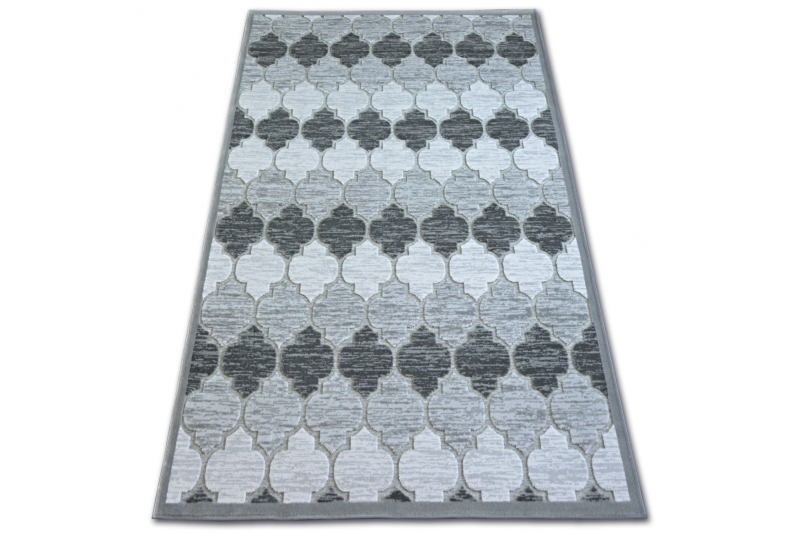 Matto AKRYYLI YAZZ 3766 harmaa Marokkolainen apila Säleikkö 133x190 cm