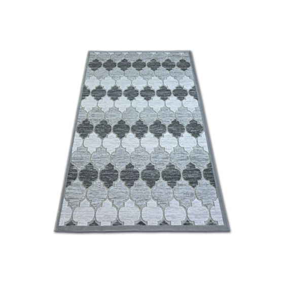 Matto AKRYYLI YAZZ 3766 harmaa Marokkolainen apila Säleikkö 133x190 cm