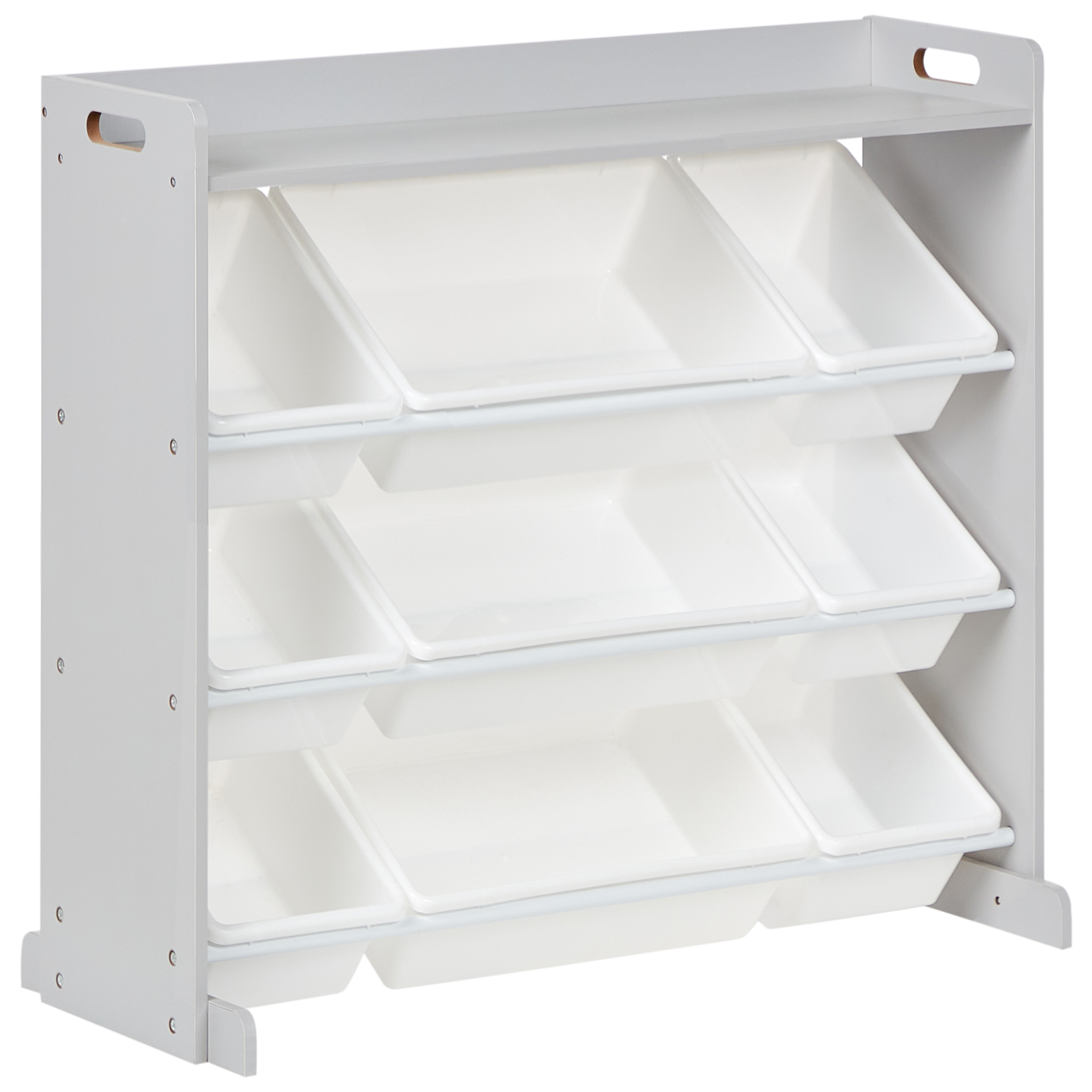 Hylly 9 säilytyslaatikolla COLLIE 78 cm Harmaa