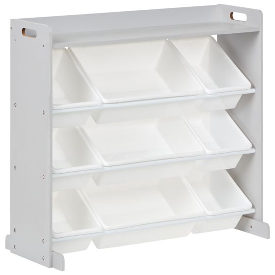 Hylly 9 säilytyslaatikolla COLLIE 78 cm Harmaa