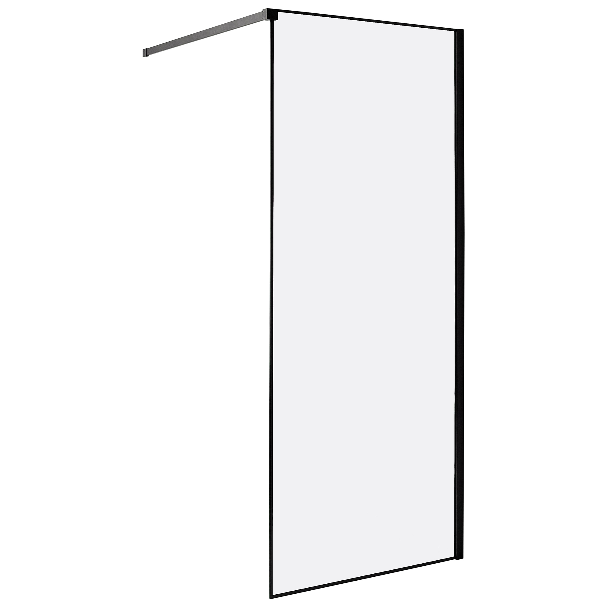 Suihkuseinä WASPAM 80 x 190 cm Musta