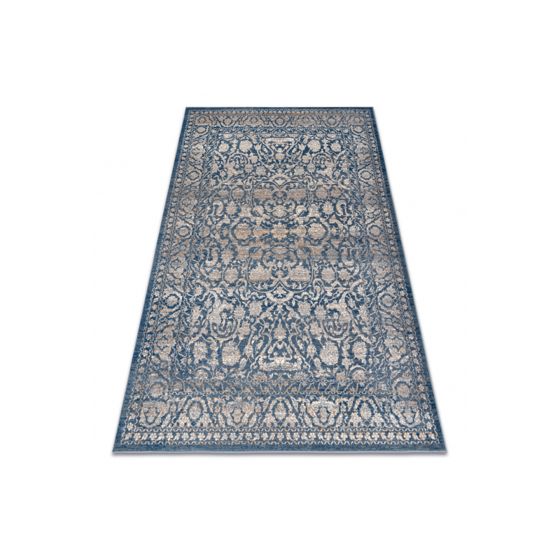 Villamatto NAIN Ornamentti, kehyskuviolla vintage 7557/51644 beige / sininen 240x340 cm