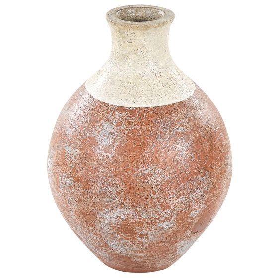 Koristemaljakko BURSA keramiikka 37 cm Vaaleanruskea