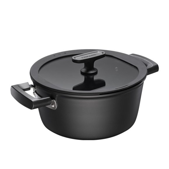 Fiskars Hard Face -kattila kannella 5,0 l