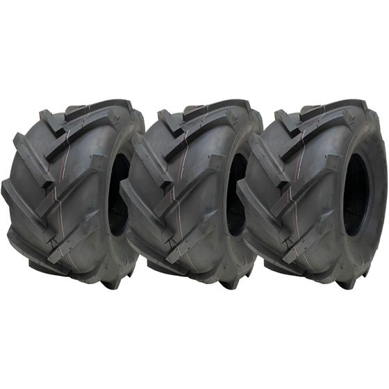 18x9,50-8 avoimella keskiosalla varustetut urarenkaat Rotovator Industrial Wanda P328 (3 kpl:n sarja)