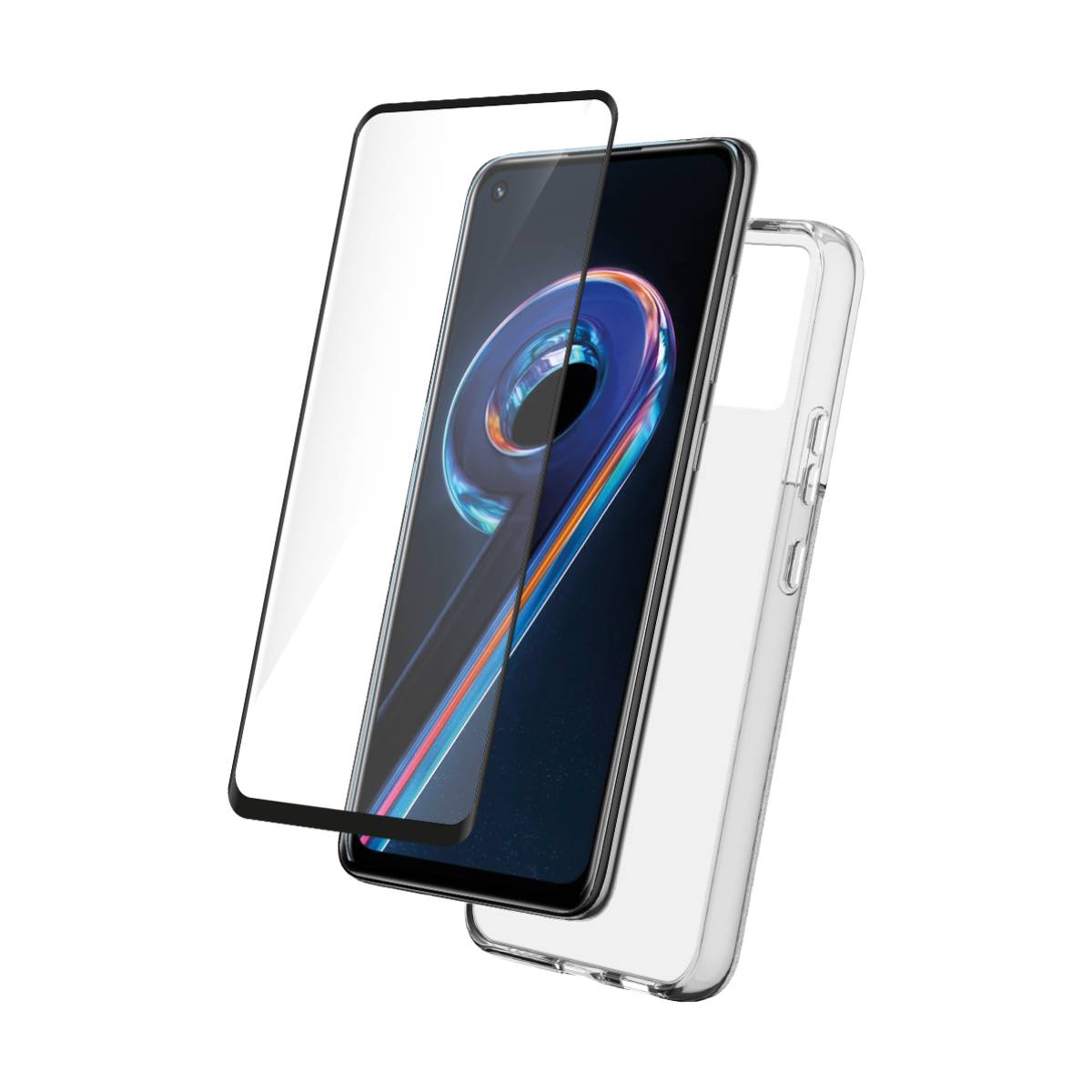 Suojakuori + Lasi Paketti Realme 9 4G/9 Pro Plus:lle