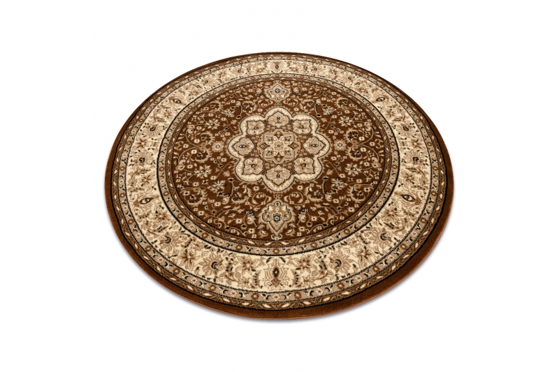 Matto ROYAL ADR pyöreä suunnittelu 521 ruskea pyöreä 120 cm