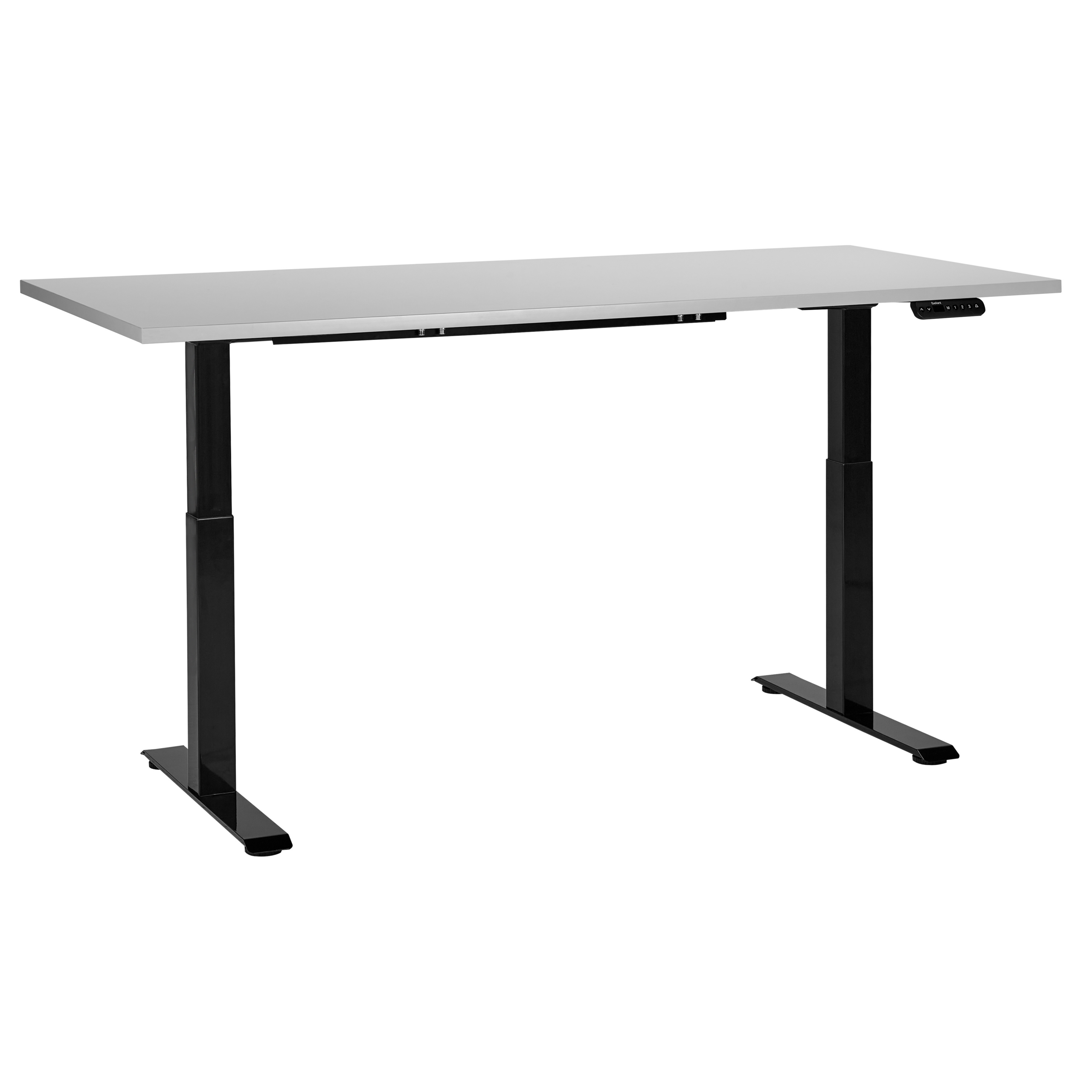 Sähkösäädettävä työpöytä DESTINES Harmaa/musta 180 cm 80 cm