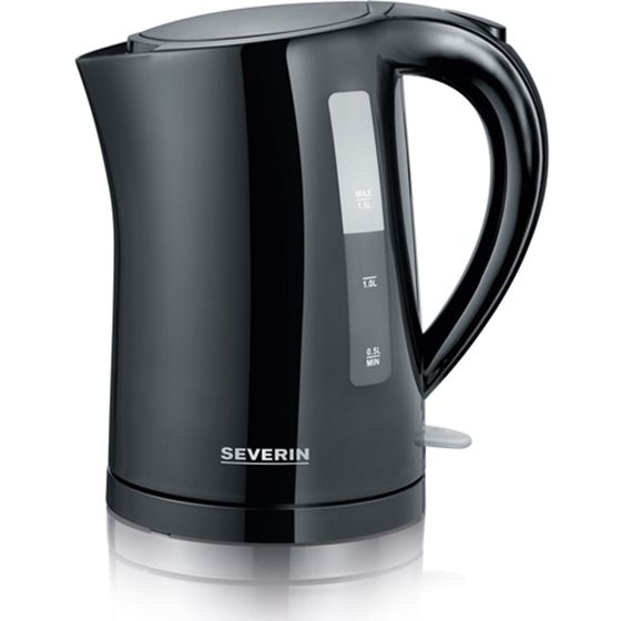 Vedenkeitin, 1,5L, 2200W, Musta, Hidden Element