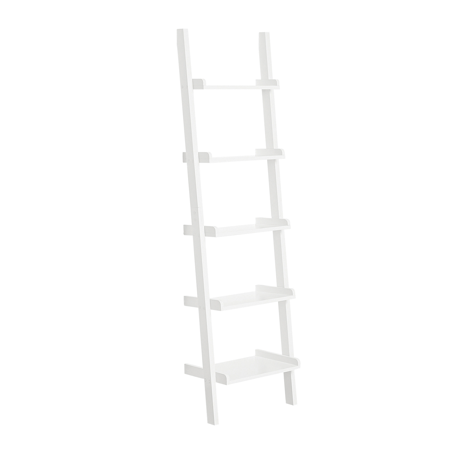 SoBuy kirjahylly FRG17-W 5-hyllyinen ekopuukuitu valkoinen