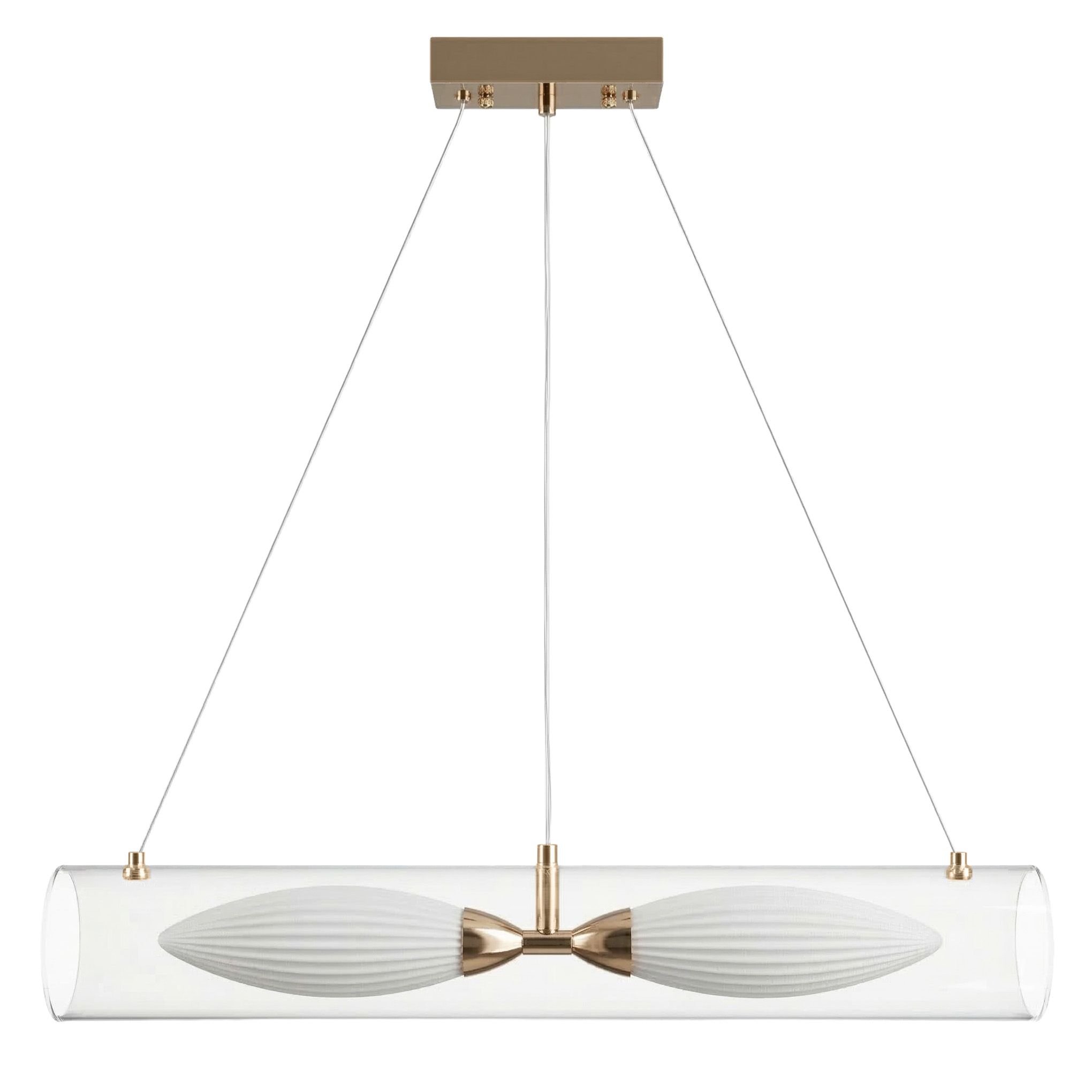 TOOLIGHT riippuvalaisin G152-2CP Kulta, 58x10x11cm