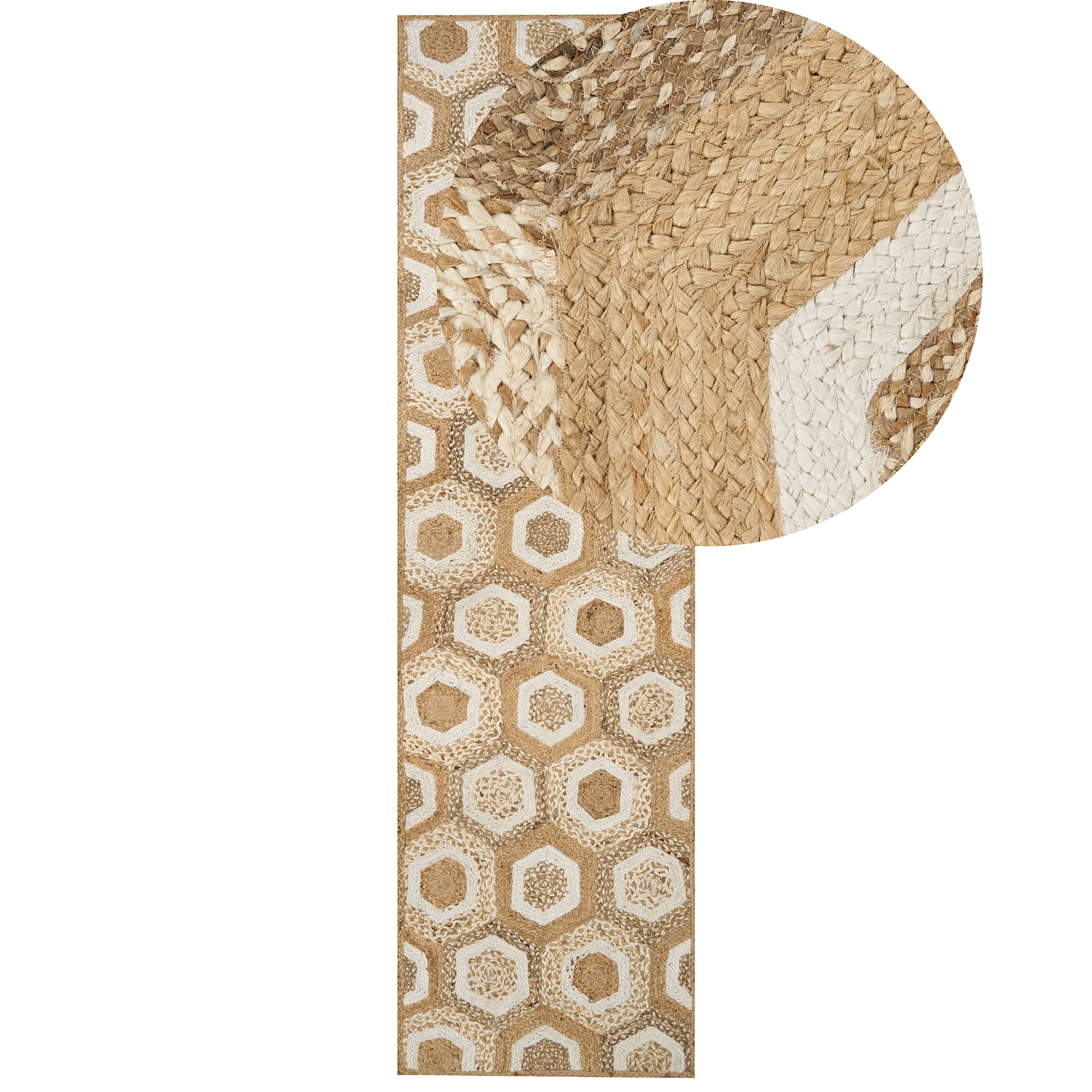 Matto BASOREN Beige 80 x 300 cm juutti