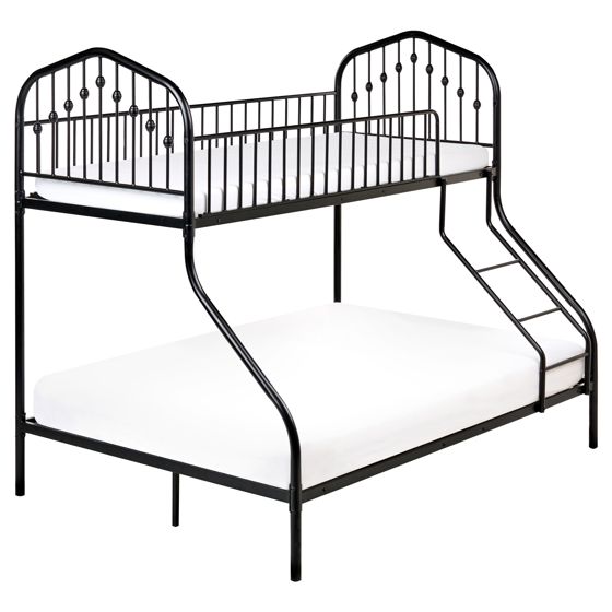 Kerrossänky metalli CHAMONIX 90/140 x 200 cm Musta
