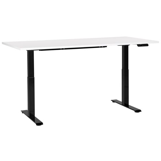 Työpöytä sähkösäädettävä DESTINES 180 cm 80 cm Valkoinen/musta