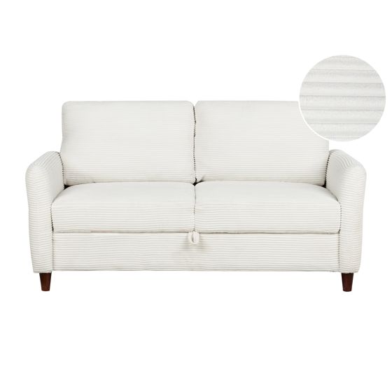 Sohva 2-istuttava MARE vakosametti Luonnonvalkoinen säilytystila