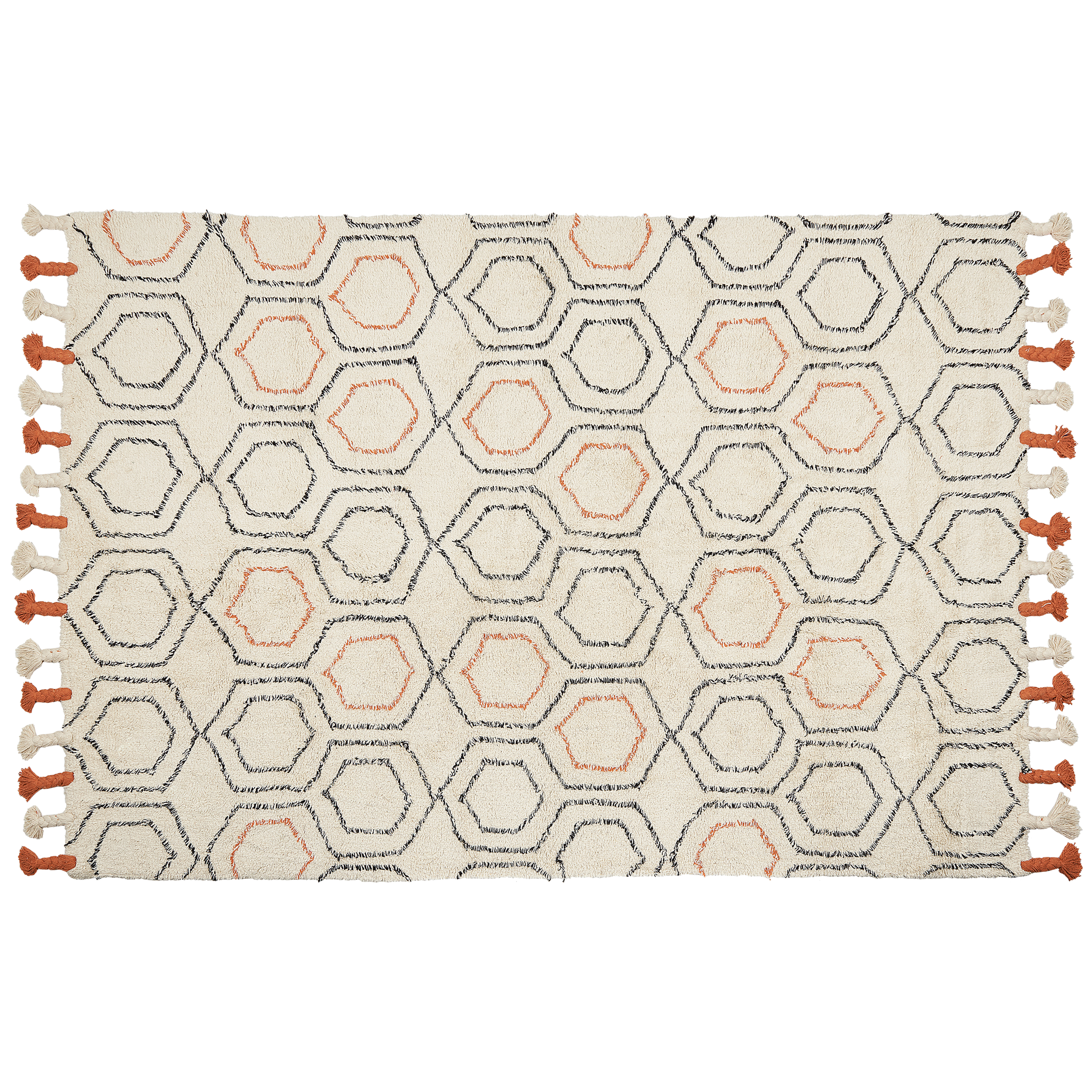 Matto HAJIPUR Beige 160 x 230 cm Puuvilla