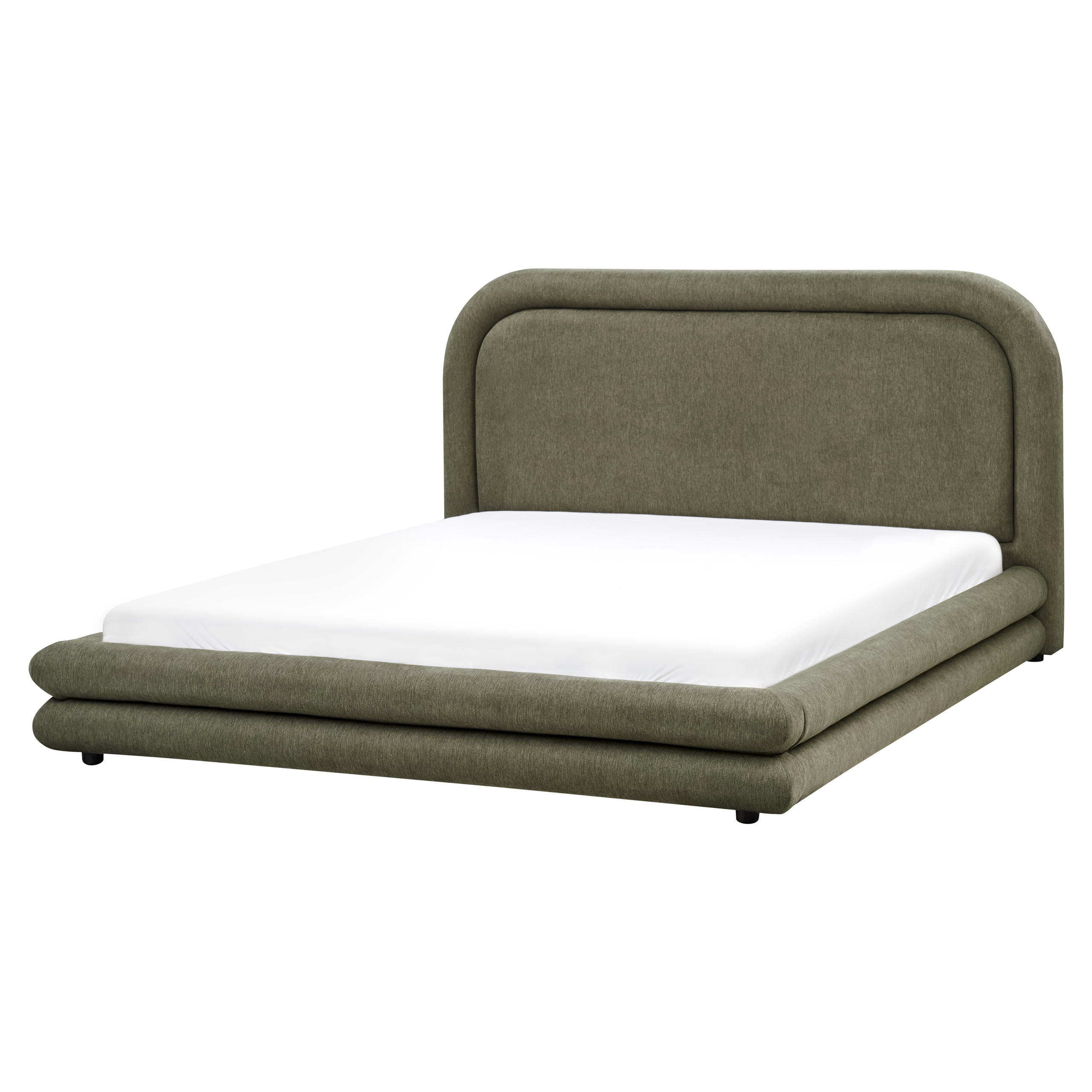 Sänky keinopellava LAVARDENS 160 x 200 cm Tummanvihreä