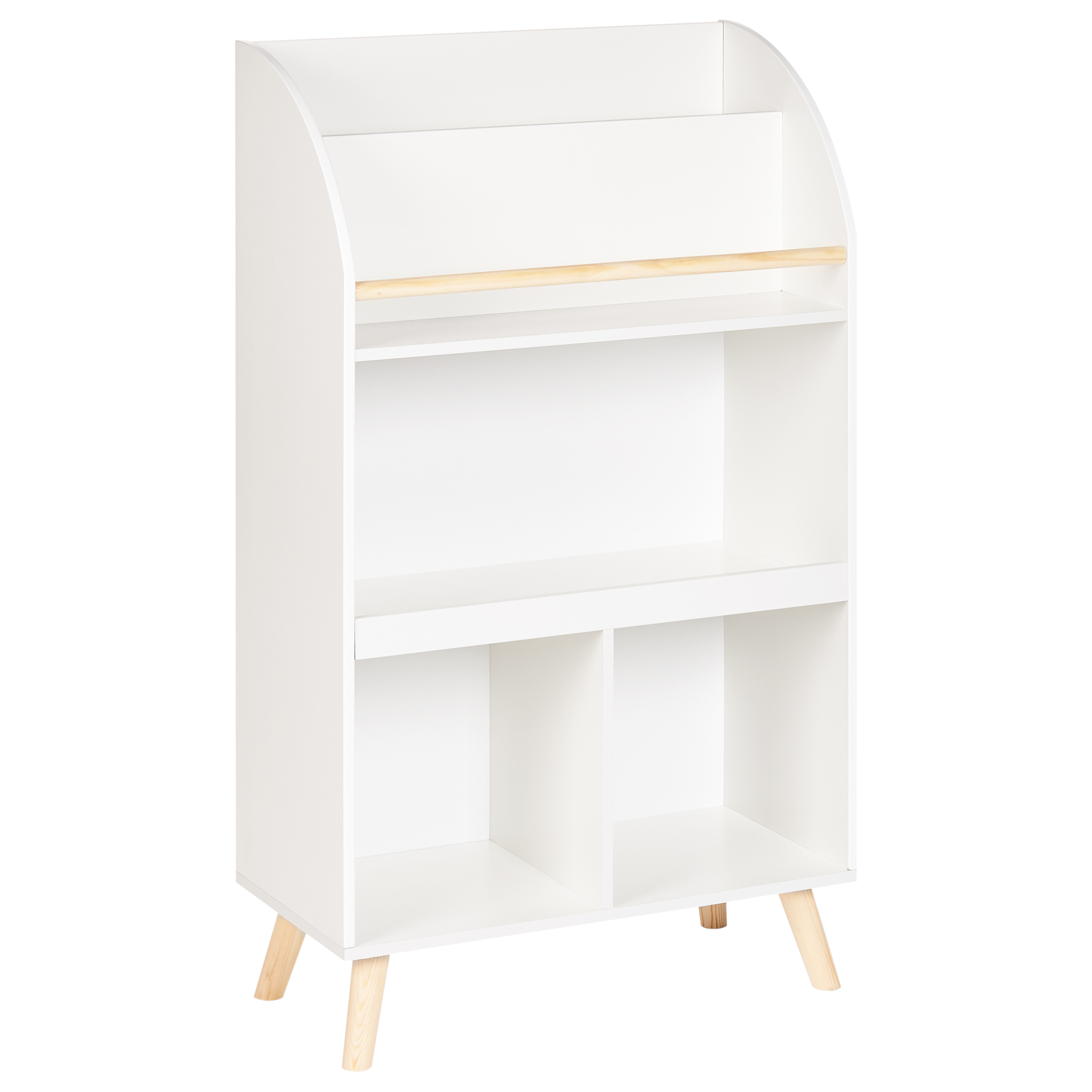 Kirjahylly 3 tasoa LILOET 102 cm Valkoinen