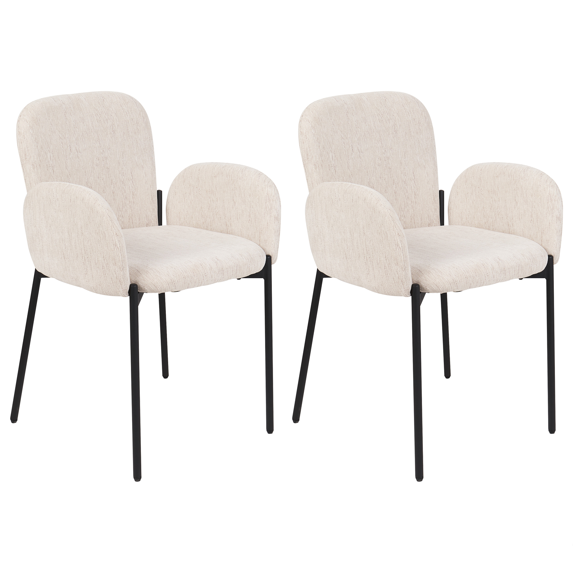 Ruokatuolisetti 2 kpl ALBEE Kangas Beige
