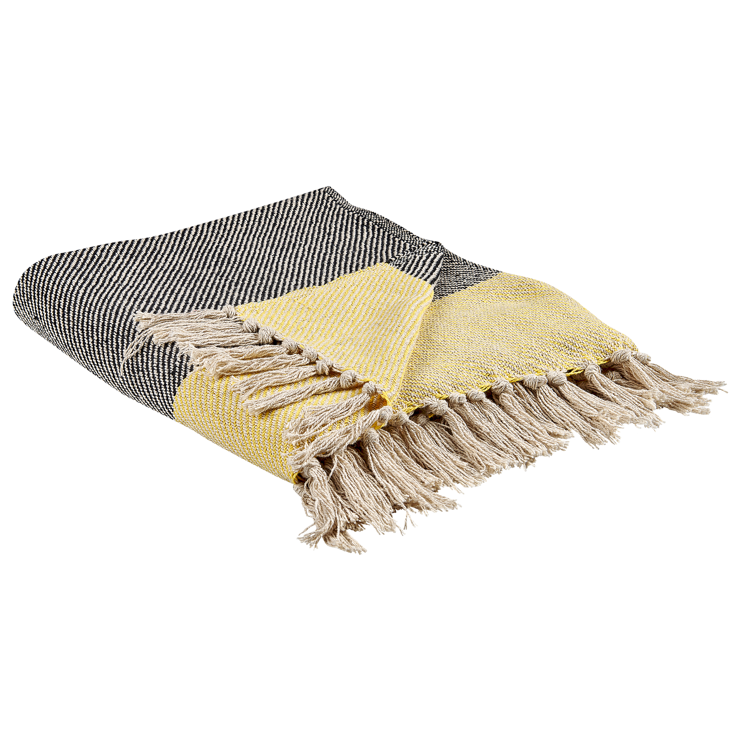 Torkkupeitto LAPU Puuvilla 125 x 150 cm Sinapinkeltainen