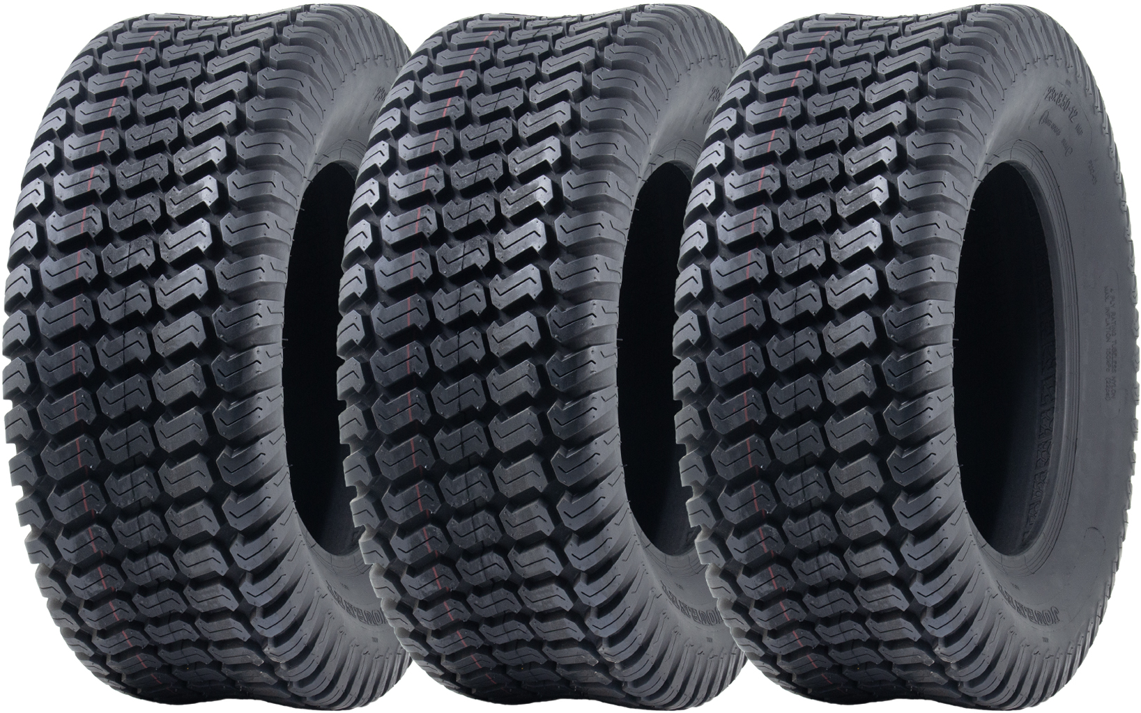 23x8,50-12 ruohonleikkurin rengas, 4-kerroksinen, nurmikko, P332, Wanda Road, sallittu kuormitus 500 kg (3 kpl:n sarja)