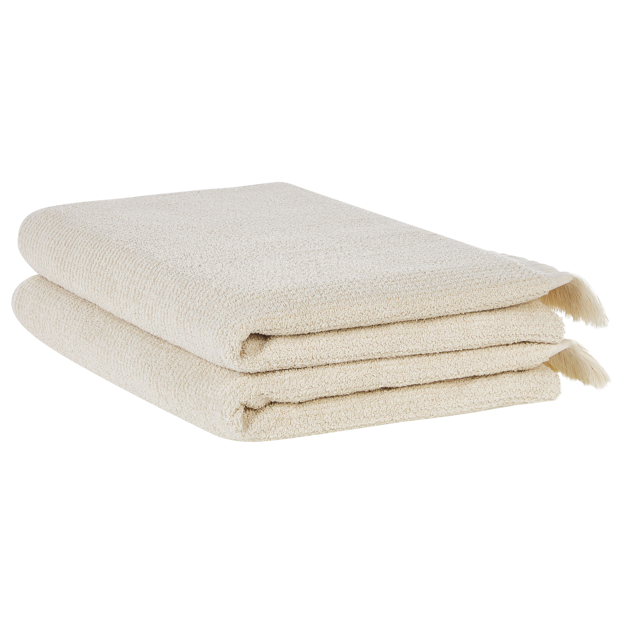 Pyyhesetti 2 kpl ATIU Puuvillafrotee Beige