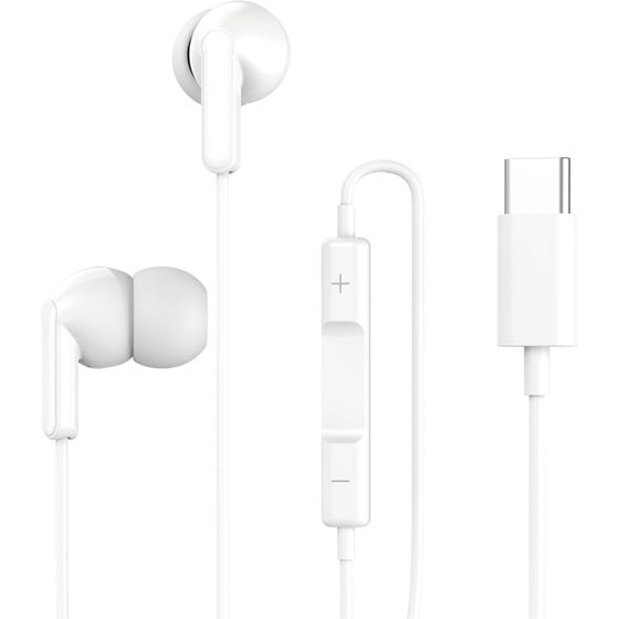Langalliset USB-C In-ear kuulokkeet kaukosäätimellä ja mikrofonilla