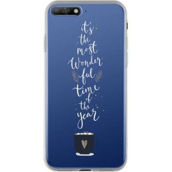 Suojakuori Huawei Y6 2018:lle, kova Wonderful Time -kuvioilla