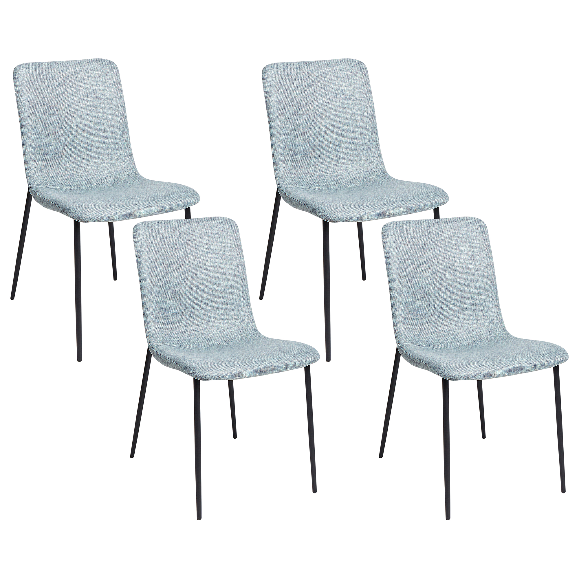 Ruokatuolisetti 4 kpl GLENDIVE Vaaleansininen