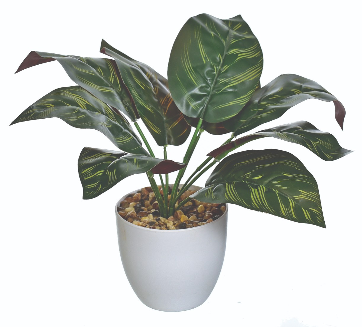 Keinotekoinen kaladium ruukussa