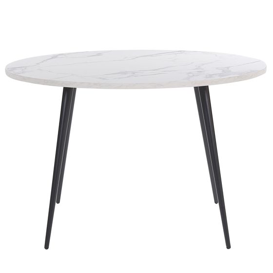 Ruokapöytä ODEON Valkoinen marmorikuvio 120 cm 120 cm